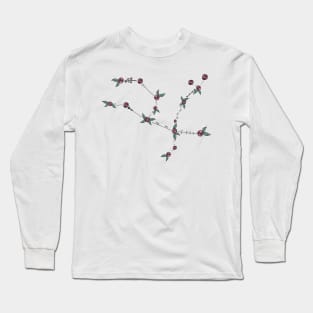 Andromeda (The Chained Maiden or Princess) Constellation Roses and Hearts Doodle Long Sleeve T-Shirt